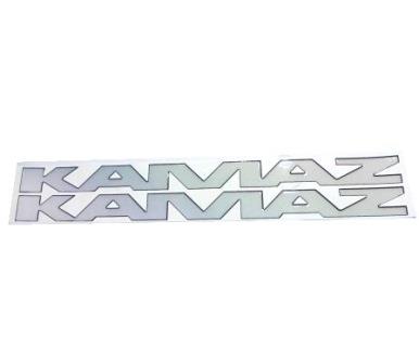 Эмблема КАМАЗ рейстайлинг буквы "KAMAZ" (наклейка объемная) (световозвращ.)